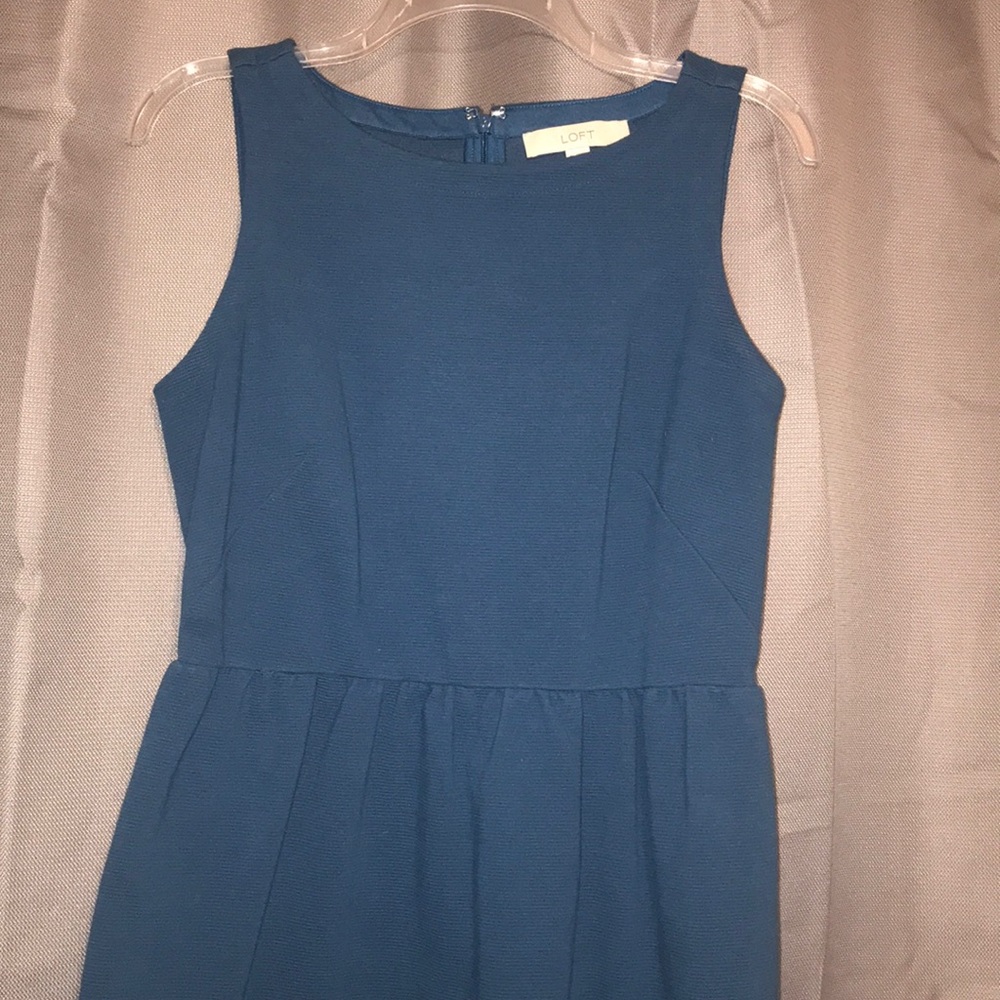 Loft Blue Sheath A-Line Dress